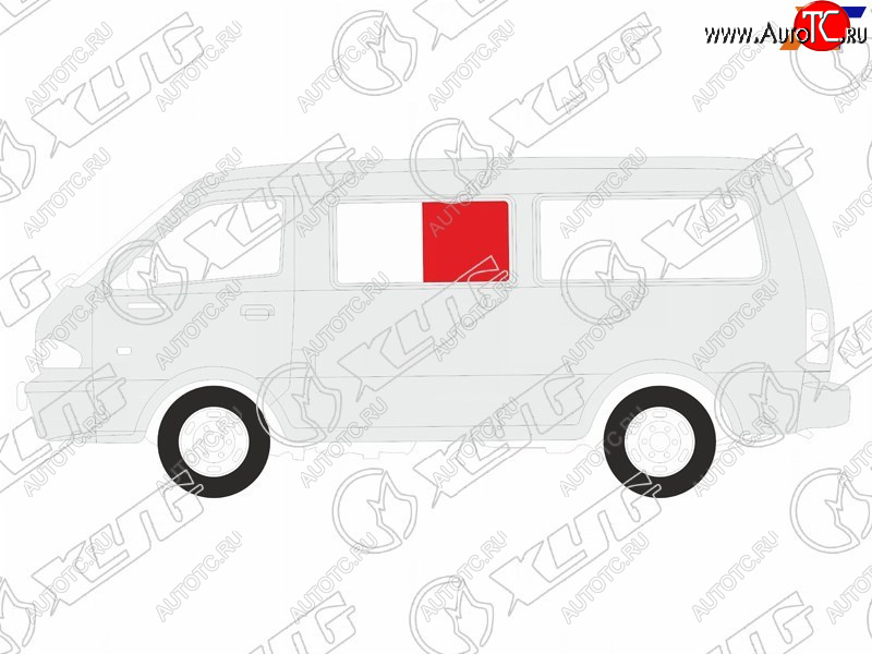 1 059 р. Стекло кузова боковое (не опускное) (Слева Цвет зеленый) Volkswagen Transporter 90-03  Caravelle 9 XYG STN-VAN SF/LH2  с доставкой в г. Керчь