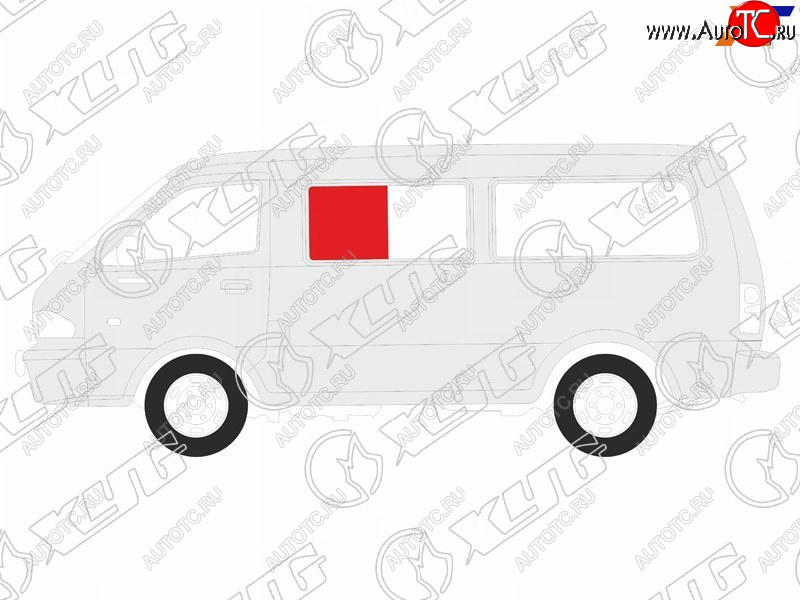 1 059 р. Стекло кузова боковое (не опускное) (Слева Цвет зеленый) Volkswagen Transporter 90-03  Caravelle 9 XYG STN-VAN SF/LH1  с доставкой в г. Керчь