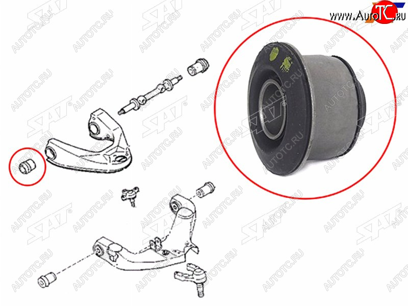 235 р. Сайлентблок переднего верхнего рычага передний MAZDA E2000E2200BONGO 89-01 SAT ST-S083-34-840A  с доставкой в г. Керчь