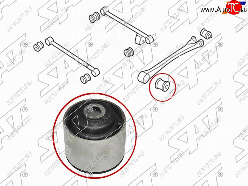 489 р. Сайлентблок Subaru Forester 97-02  Impreza 92-00  Legacy 89-98  Outback 94-99 (Зад) SAT ST-SBHSB-20006  с доставкой в г. Керчь