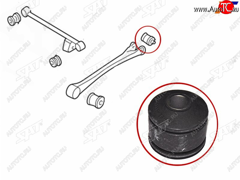 379 р. Сайлентблок Subaru Forester 97-08  Impreza 92-07  Legacy 93-98  Outback 94-99 (Зад) SAT ST-SBHSB-20005  с доставкой в г. Керчь