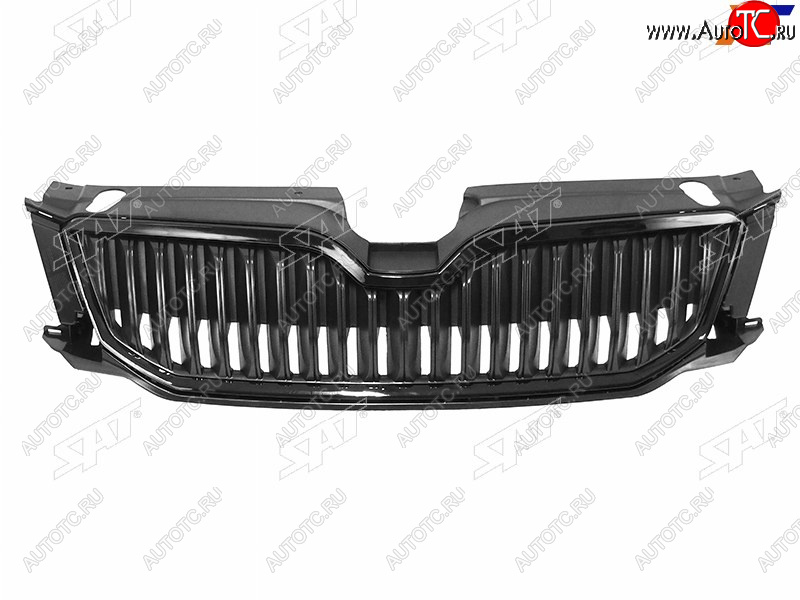 3 299 р. Решетка радиатора SAT  Skoda Octavia  A7 (2012-2017) дорестайлинг лифтбэк, дорестайлинг универсал (молдинг хром)  с доставкой в г. Керчь
