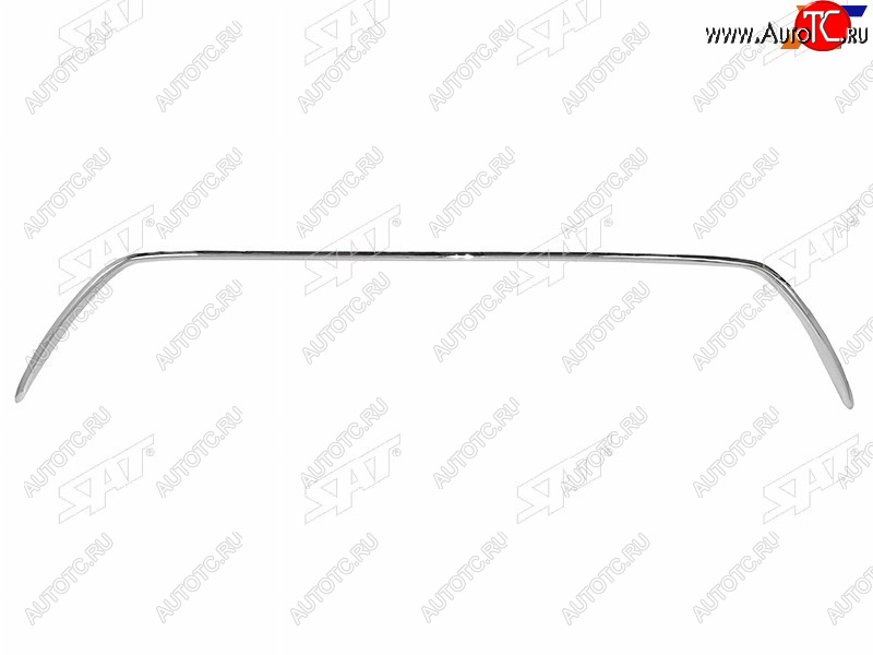 2 399 р. Молдинг решетки бампера (верхний) SAT  Toyota Camry  XV55 (2017-2018) 2-ой рестайлинг (хром)  с доставкой в г. Керчь