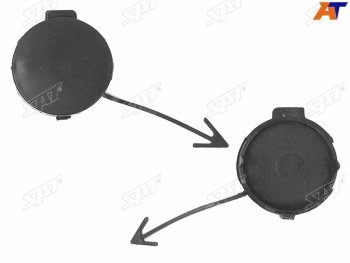 Заглушка в бампер под крюк RH SAT Volkswagen Golf  6 (2008-2014) хэтчбэк 5 дв.