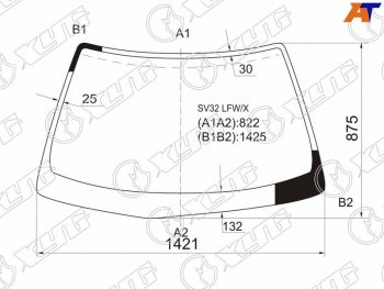 7 849 р. Стекло лобовое Toyota Camry 90-94  Vista 90-94  Camry 90-94 XYG SV32 LFW/X  с доставкой в г. Керчь. Увеличить фотографию 1