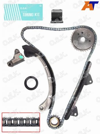 11 599 р. Комплект для замены цепи ГРМ TOYOTA BELTARACTISVITZ 2SZ-FE 02- OSK T039K  с доставкой в г. Керчь. Увеличить фотографию 2