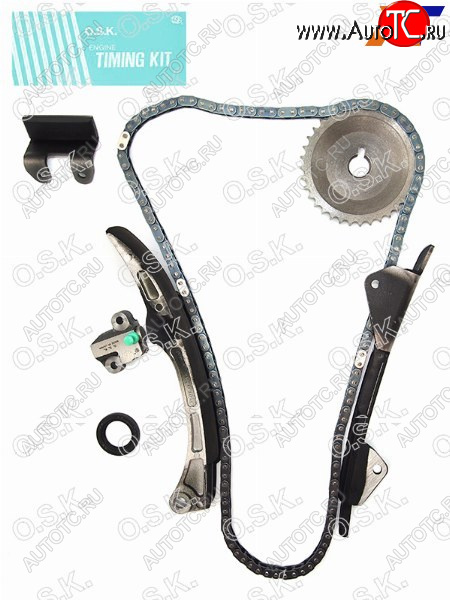 10 299 р. Комплект для замены цепи ГРМ TOYOTA 1NZ-FE1NZ-FXE 04- (цепь 13506-21060) OSK T046K  с доставкой в г. Керчь