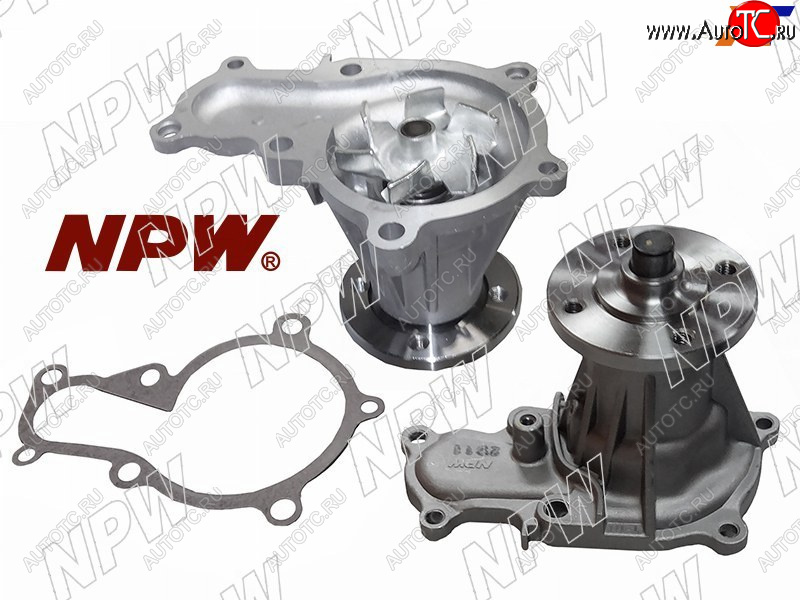 2 899 р. Насос водяного охлаждения TOYOTA 1GFE 90-98 (с прокладкой и шпильками) NPW T-111  с доставкой в г. Керчь