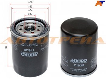 539 р. Фильтр масляный TOYOTA #AZF#,#GE,#GTE 90- MICRO T1639  с доставкой в г. Керчь. Увеличить фотографию 2