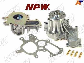 4 399 р. Насос водяного охлаждения в сборе с корпусом TOYOTA PRADO KDJ7#9#12#15#HIACEHILUX 1KZ12KD (с NPW T-164  с доставкой в г. Керчь. Увеличить фотографию 2
