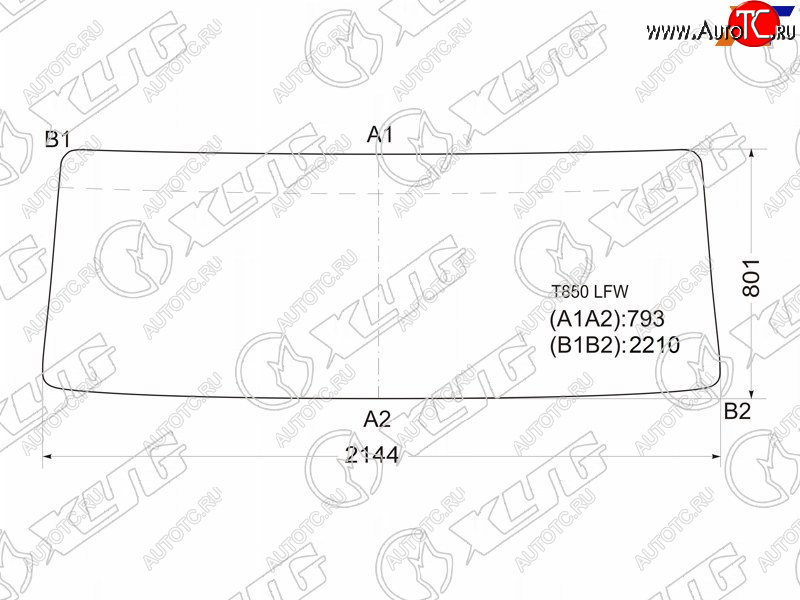 10 549 р. Стекло лобовое FAW 3252 08-19  Mitsubishi Fuso Great 84-96 XYG T850 LFW  с доставкой в г. Керчь