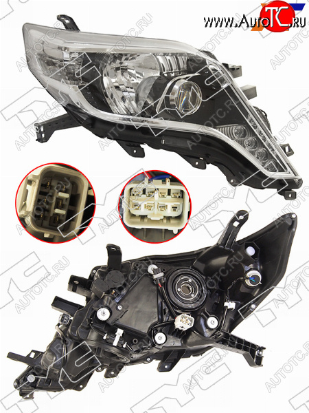 25 999 р. Фара правая (LED, ДХО, Евросвет) TYC Toyota Land Cruiser Prado J150 1-ый рестайлинг (2013-2017)  с доставкой в г. Керчь