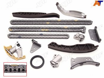 Комплект цепи ГРМ HYUNDAI H1H100GRANDSTAREXPORTER 04-KIA SORENTO D4CB 2.5 SAT TK-HY006