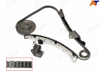Комплект цепи ГРМ MAZDA 2DEMIOMAZDA 3AXELAVERISA ZJZYZ6 1.31.5 (L=158) 02- SAT TK-MA141