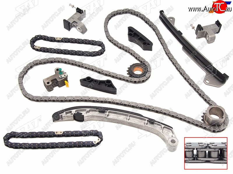 12 549 р. Комплект цепи ГРМ TOYOTA LC PRADO 150FJ CRUISER4-RUNNER 09- 1GR SAT TK-TY210-J  с доставкой в г. Керчь