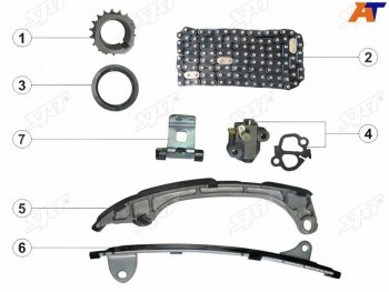 Комплект цепи ГРМ TOYOTA CAMRY,HIGHLANDER,VENZA 09- 1-2AR SAT TK-TY130-B