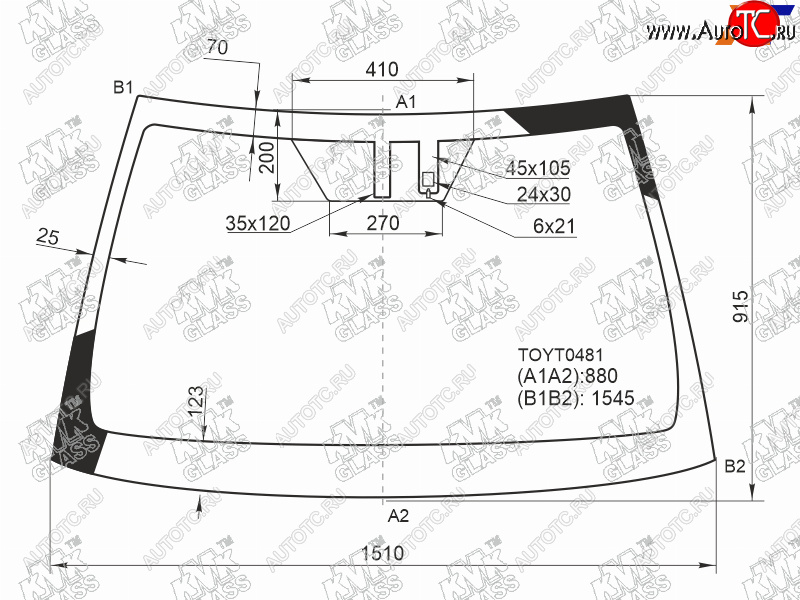 4 999 р. Стекло лобовое (Датчик дождя) Toyota Camry (XV70) 17-21  Camry USA 17-20                            KMK TOYT0481  с доставкой в г. Керчь