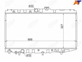 Радиатор SAT Toyota Corona  T190 (1992-1994) седан дорестайлинг (применимо для Toyota Corolla (E90) 87-92 Carina (T170) 88-92 Corolla Levin 87-91 Corona (T170) 87-)