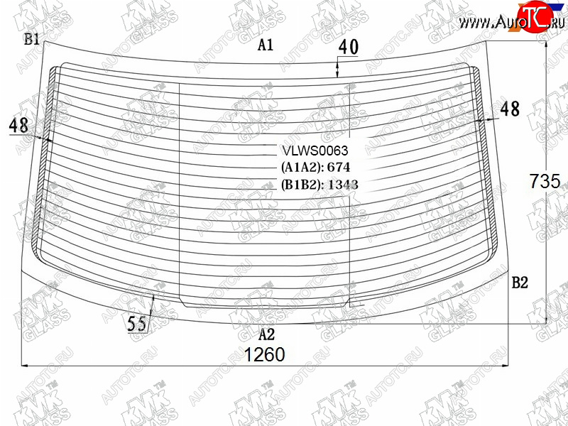 5 999 р. Стекло заднее (Цвет зеленый Обогрев 4D SED) Volkswagen Polo 09-20                                  KMK VLWS0063  с доставкой в г. Керчь