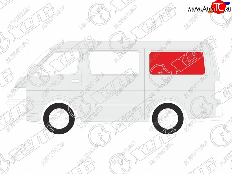 3 699 р. Стекло кузова боковое (не опускное) (Слева Цвет зеленый) Volkswagen Transporter 03-15  Multivan 03 XYG VW-T5 SW/LH/X  с доставкой в г. Керчь