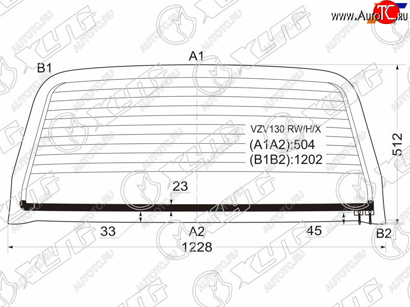 5 999 р. Стекло заднее (Цвет зеленый Обогрев) Great Wall Safe 01-09  Toyota 4Runner 89-95  Hilux Surf 89-9 XYG VZV130 RW/H/X  с доставкой в г. Керчь