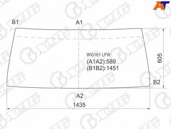 4 999 р. Стекло лобовое Nissan Patrol 87-97 XYG WG161 LFW  с доставкой в г. Керчь. Увеличить фотографию 1