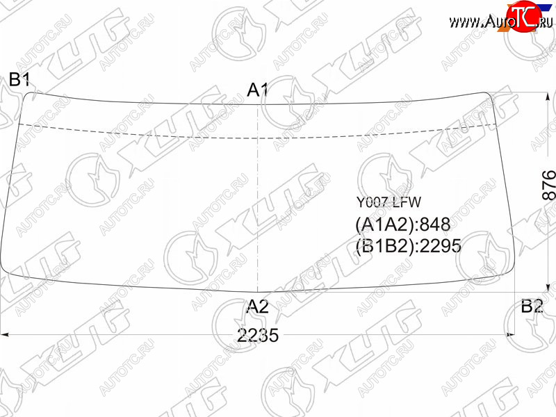 14 599 р. Стекло лобовое Hino 700 03-  Dolphin Profia 01- XYG Y007 LFW  с доставкой в г. Керчь