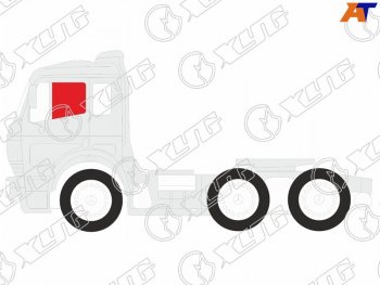 Стекло боковое опускное (Спереди Слева Цвет зеленый) Hino Ranger 86-98 XYG Y630 FD/LH