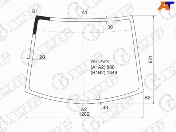 7 999 р. Стекло лобовое Nissan Moco 02-06  Suzuki MR Wagon 01-05 XYG YG6 LFW/X  с доставкой в г. Керчь. Увеличить фотографию 1