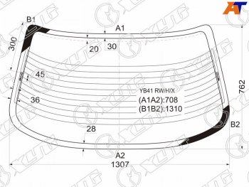 Стекло заднее с обогревом MITSUBISHI GALANT 4D SED 92-96                                             XYG YB41 RW/H/X