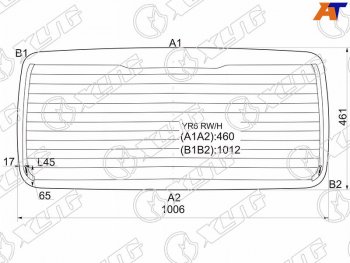 Стекло заднее (Цвет зеленый Обогрев) Suzuki Jimny 98-19  Jimny Sierra 02-18  Jimny Wide 98-02 XYG YR6 RW/H