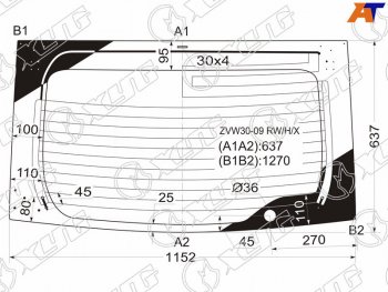 8 799 р. Стекло заднее (Цвет зеленый Обогрев) Toyota Prius (ZVW30) 09-16  Prius PHV 12-16 XYG ZVW30-09 RW/H/X  с доставкой в г. Керчь. Увеличить фотографию 1