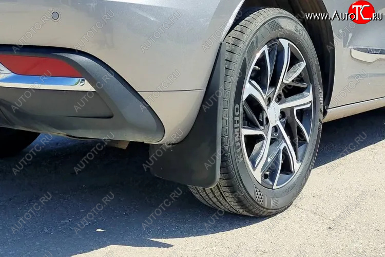 2 139 р. Задние брызговики (увеличенные) Petroil Tuning  Haval Jolion (2020-2024) дорестайлинг  с доставкой в г. Керчь