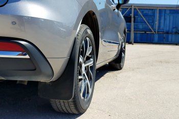 2 139 р. Задние брызговики (увеличенные) Petroil Tuning  Haval Jolion (2020-2024) дорестайлинг  с доставкой в г. Керчь. Увеличить фотографию 2