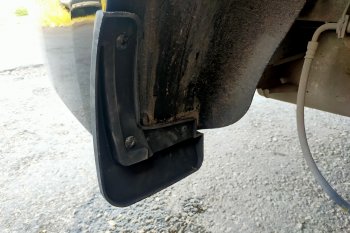 1 579 р. Задние брызговики (увеличенные) Petroil Tuning  Hyundai Solaris  HCR (2017-2022) седан дорестайлинг, седан рестайлинг  с доставкой в г. Керчь. Увеличить фотографию 2