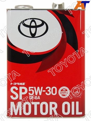 Масло моторное TOYOTA (металлическая канистра ) 5W-30 SPGF-6A 4Л (Япония) TOYOTA 08880-13705