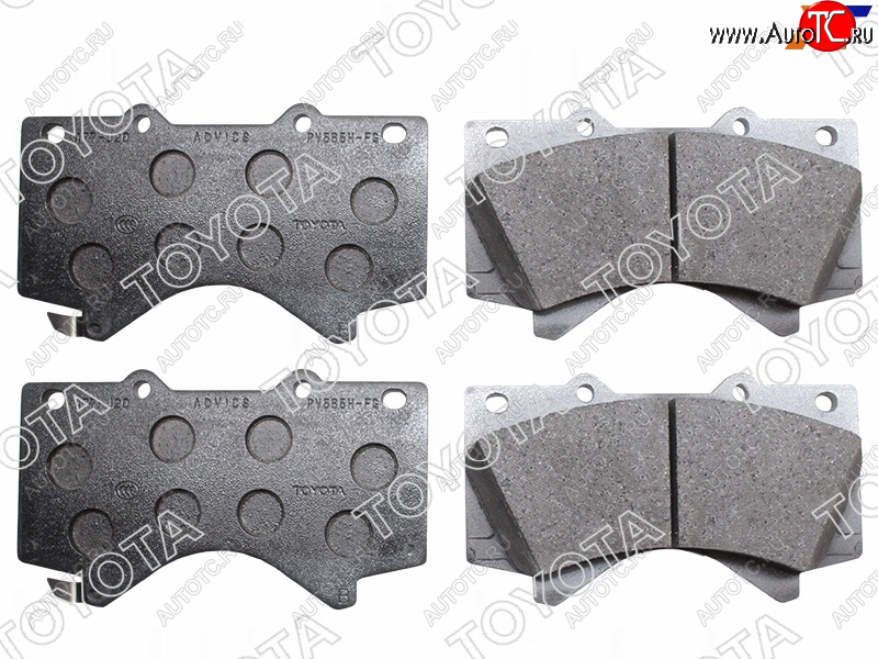 10 399 р. Колодки тормозные перед FL-FR SAT  Toyota Land Cruiser 200 дорестайлинг (2007-2012)  с доставкой в г. Керчь