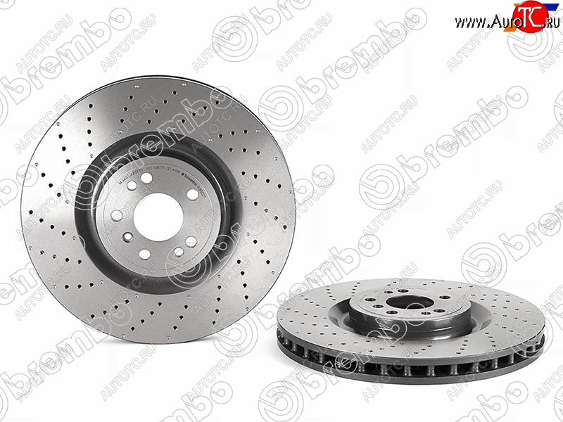 22 999 р. Диск тормозной передний (Ø375 mm) BREMBO  Mercedes-Benz ML class  W166 (2011-2015)  с доставкой в г. Керчь