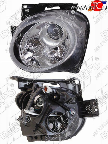 11 199 р. Фара NISSAN JUKE 14-20 LH под электрокорректор (Евросвет) DEPO 215-11H3L-LD-EM  с доставкой в г. Керчь