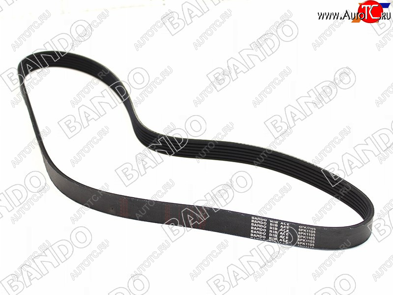 1 369 р. Ремень поликлиновой NISSAN A32VQ20, A33VQ30, B15QG15, P12QG18, Y11QG1#HONDA F23 RA6CL3 98-03 BANDO 6PK1105  с доставкой в г. Керчь
