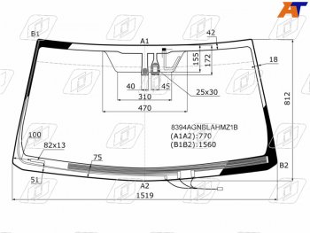 9 299 р. Стекло лобовое (Обогрев щеток Антенна Датчик дождя) Toyota Land Cruiser Prado (J150) 09-17  Lexus FUYAO 8394AGNBLAHMZ1B  с доставкой в г. Керчь. Увеличить фотографию 1
