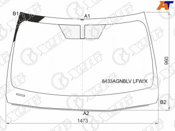 13 299 р. Стекло лобовое Lexus ES 18- XYG 8433AGNBLV LFW/X  с доставкой в г. Керчь. Увеличить фотографию 1