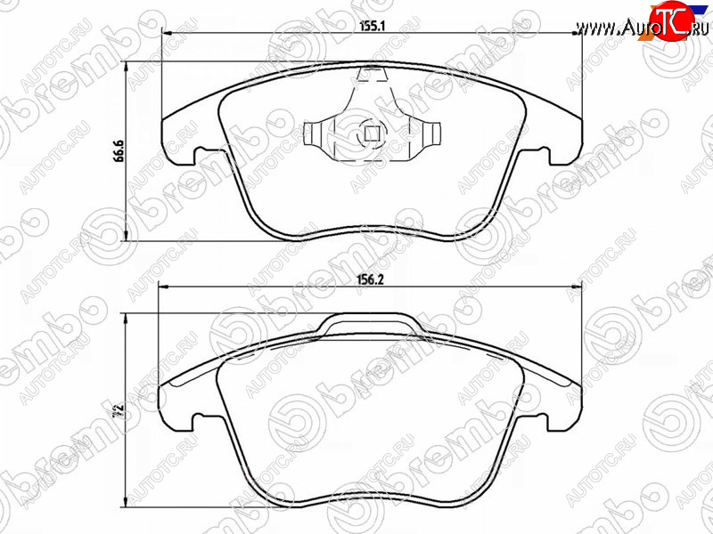 3 399 р. Колодки тормозные перед FL-FR SAT Ford Mondeo Mk4,DG рестайлинг, универсал (2010-2014)  с доставкой в г. Керчь