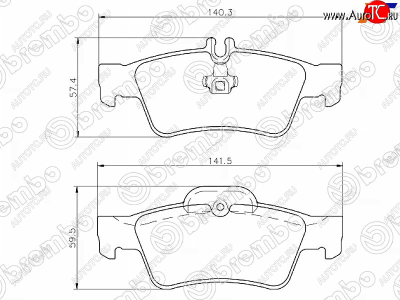 2 799 р. Колодки тормозные задние RH-LH SAT Mercedes-Benz E-Class W212 дорестайлинг седан (2009-2012)  с доставкой в г. Керчь