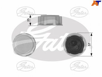 Крышка расширительного бачка CHEVROLET AVEO T200LACETTIMATIZFORDOPEL                             GATES RC227
