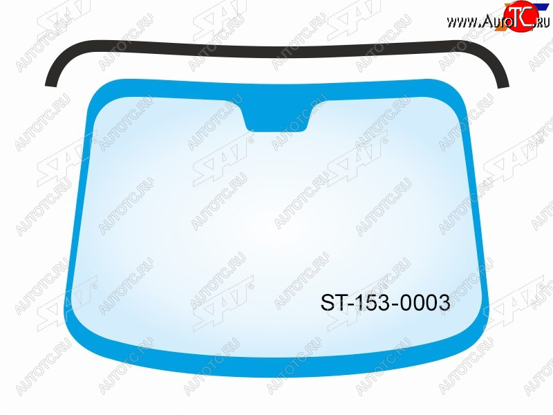 879 р. Молдинг лобового стекла (Сверху) Toyota Land Cruiser (J100) 98-07  Lexus LX 98-07  Toyota Land Cru SAT ST-153-0003  с доставкой в г. Керчь