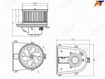 2 699 р. Мотор отопителя салона Audi A3 96-03  Skoda Octavia 96-13  Volkswagen Golf 97-16  Jetta 98-10  P SAT ST-1J1819021C  с доставкой в г. Керчь. Увеличить фотографию 1