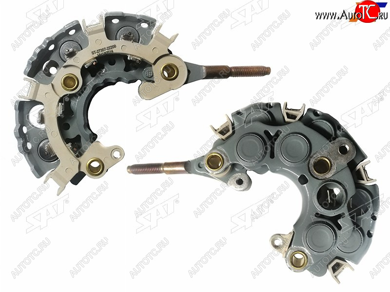 1 089 р. Диодный мост генератора TOYOTA COROLLA AXIOFIELDER 06-08 1NZFELAND CRUISER 100 98-07 2UZFE 6диодов SAT ST-27357-22200  с доставкой в г. Керчь