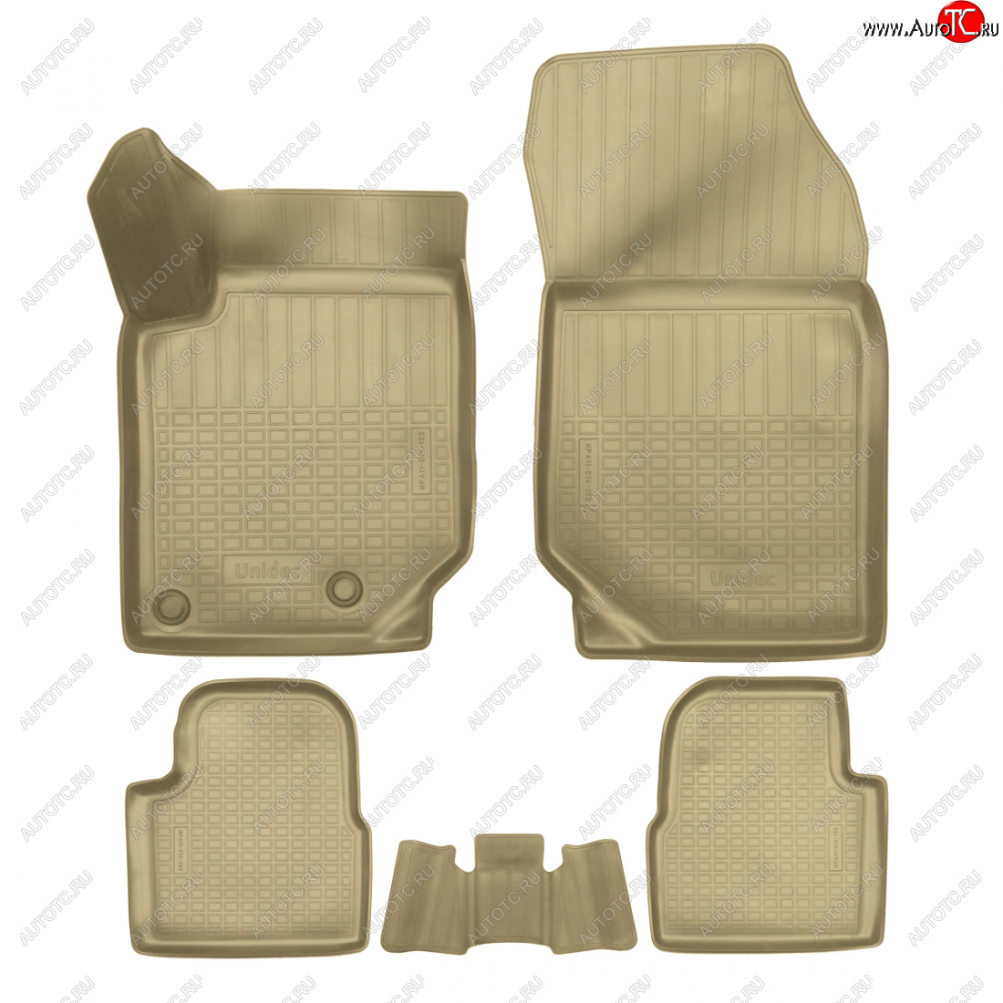 2 799 р. Коврики салонные Norplast  CITROEN C4  C41 (2020-2025) 5 дв. (бежевый)  с доставкой в г. Керчь