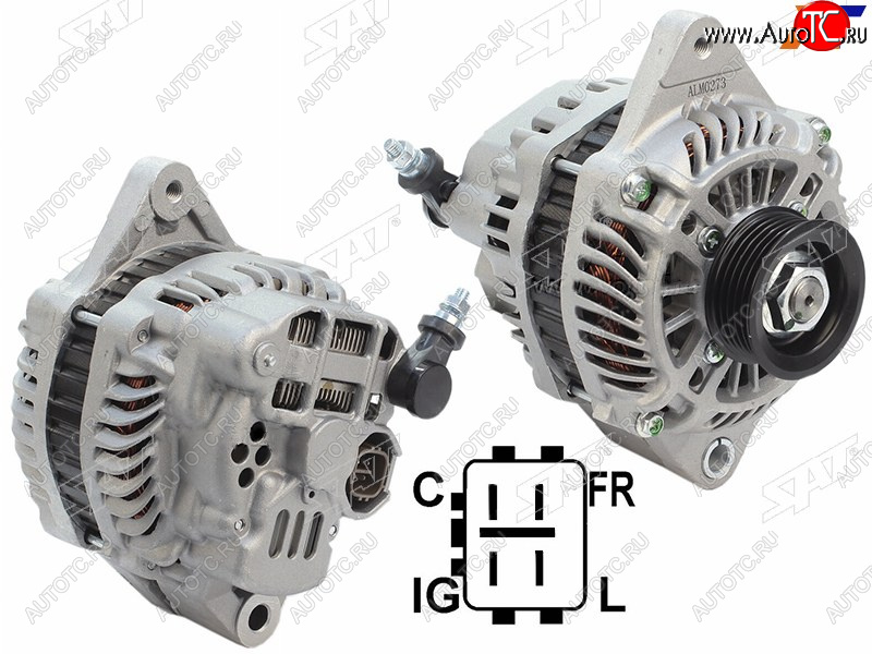 10 999 р. Генератор SUZUKI GRAND VITARA 05-SWIFT 06-SX4 1.62.0 07- M13AM16A 12V 80A (аналог MITSUBISHI)    SAT ST-31400-65J10  с доставкой в г. Керчь